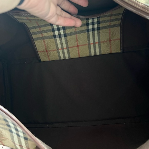 Vintage Buryberry’s Burberry Vintage Nova Check Haymarket Travel Duffle plaid - Picture 10 of 17